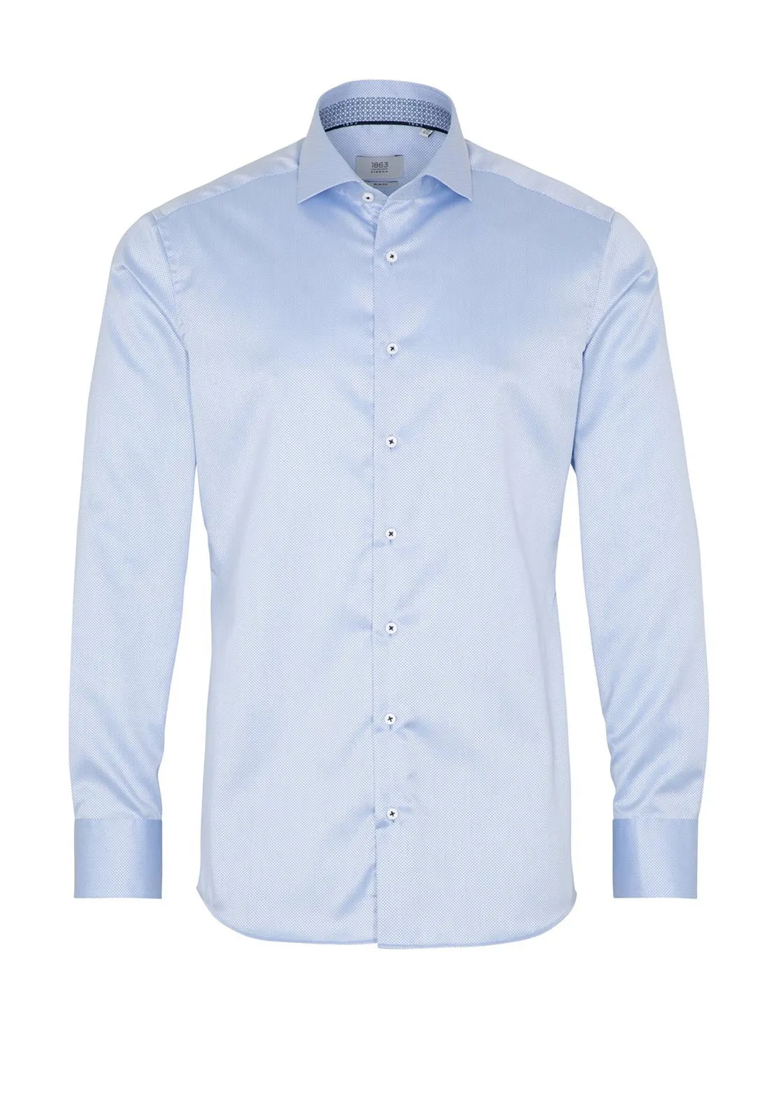 1863 by Eterna Slim Fit Shirt, Blue