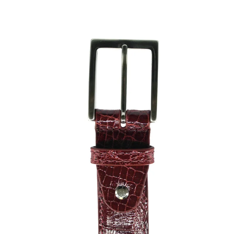 70-100-RED ALLIGATOR Belt, Red