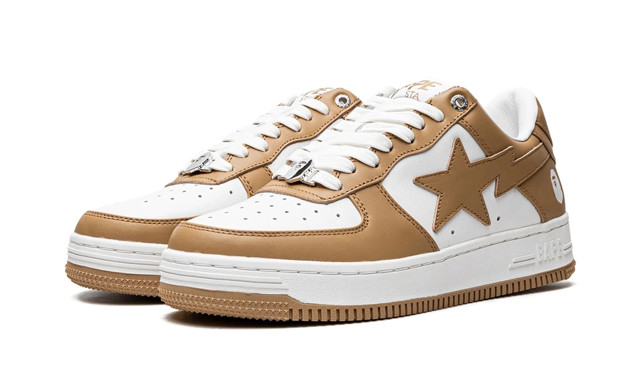 A BATHING APE BAPE STA WHITE BEIGE