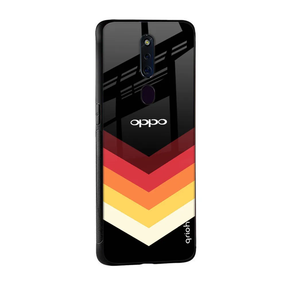 Abstract Arrow Pattern Glass Case For OPPO F21 Pro 4G