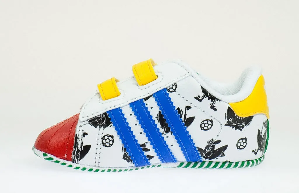 Adidas Originals Superstar 2 Smile CF Crib V24979