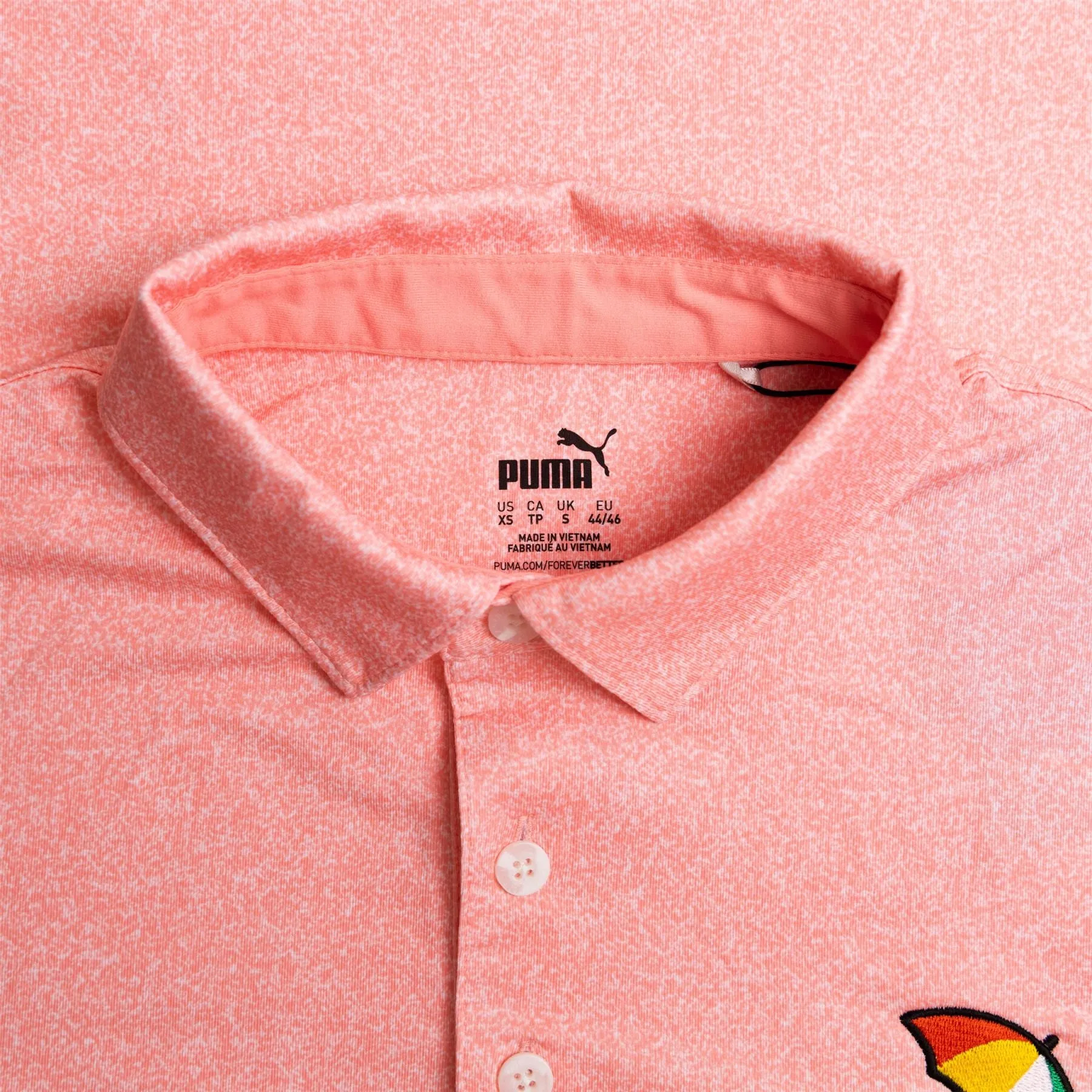 AP Cloudspun Primary Polo Flamingo Pink - SS23