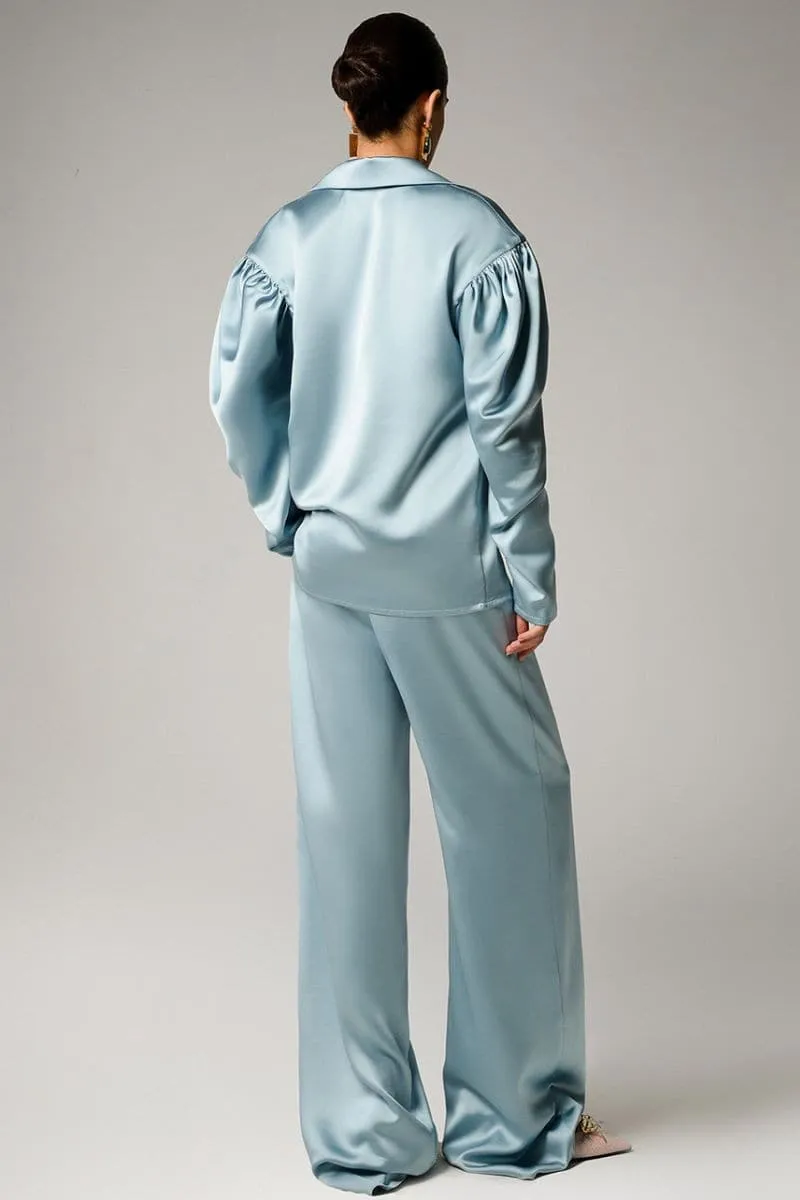 AQUA LONG SLEEVE SHIRT