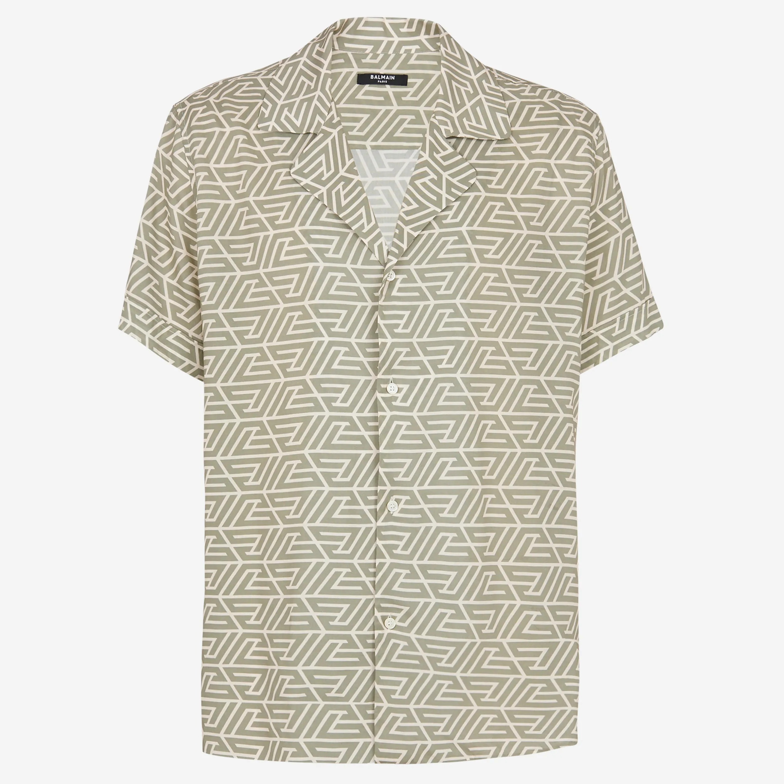 Balmain Pyramid Monogram Printed Shirt