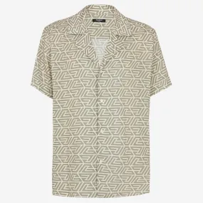 Balmain Pyramid Monogram Printed Shirt