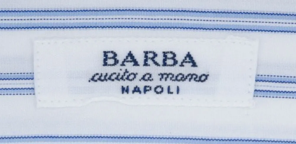 Barba Napoli Light Blue Shirt - Slim - 15 US / 38 EU