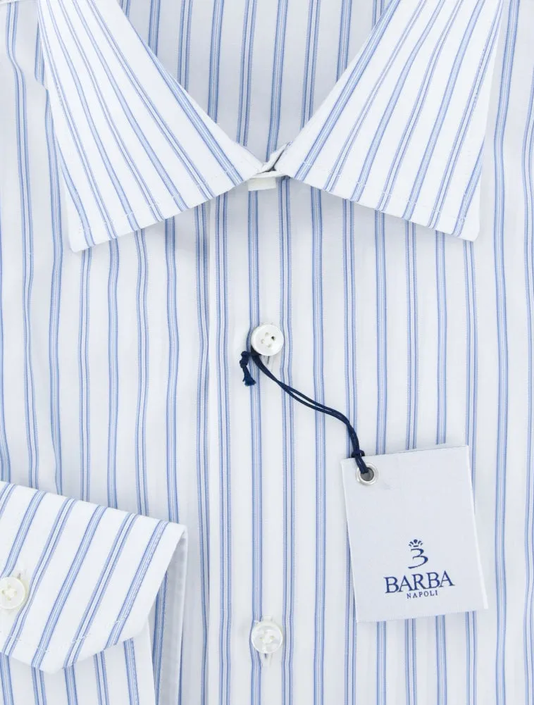 Barba Napoli Light Blue Shirt - Slim - 15 US / 38 EU