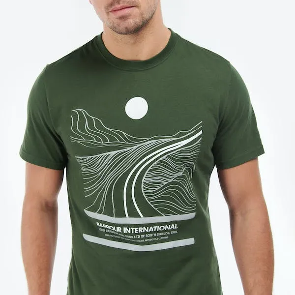 Barbour International Solute Tee Kombu Green