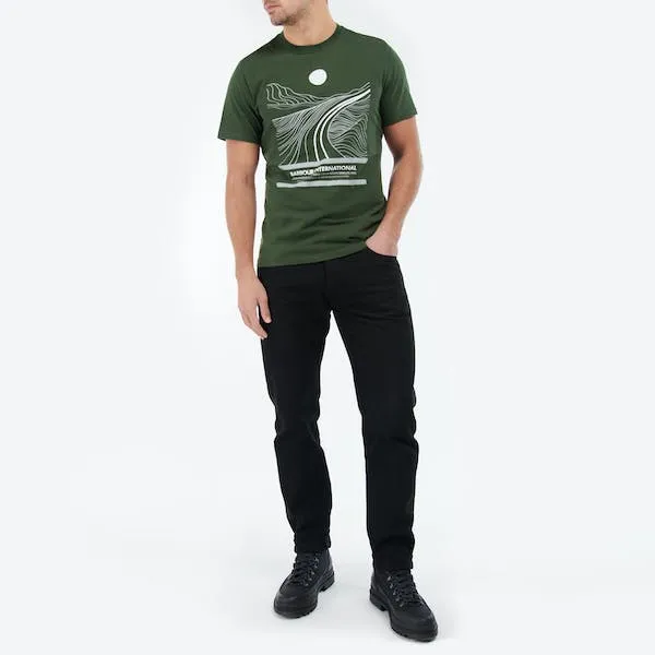 Barbour International Solute Tee Kombu Green