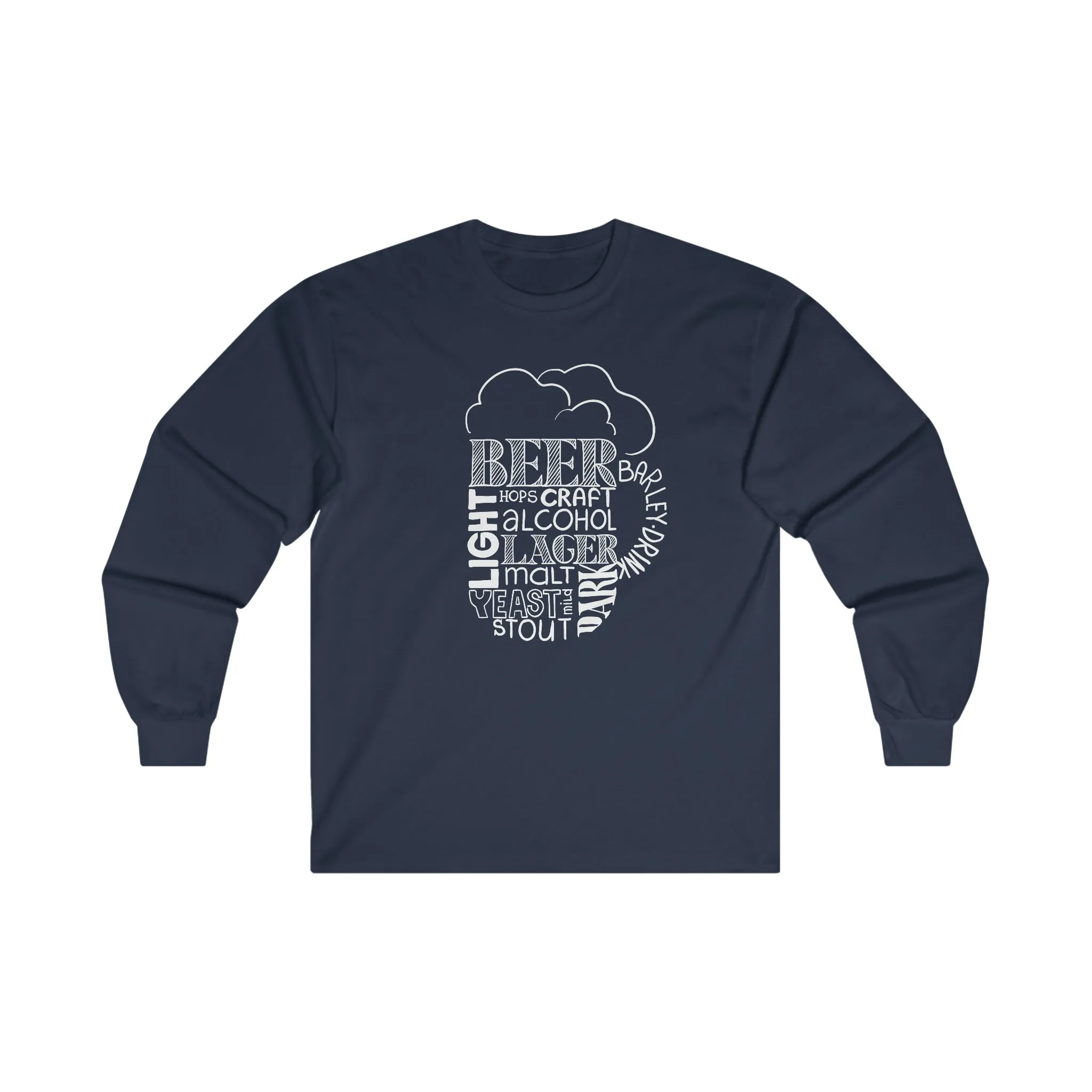 Beer Mug Of Words Long Sleeve Tee