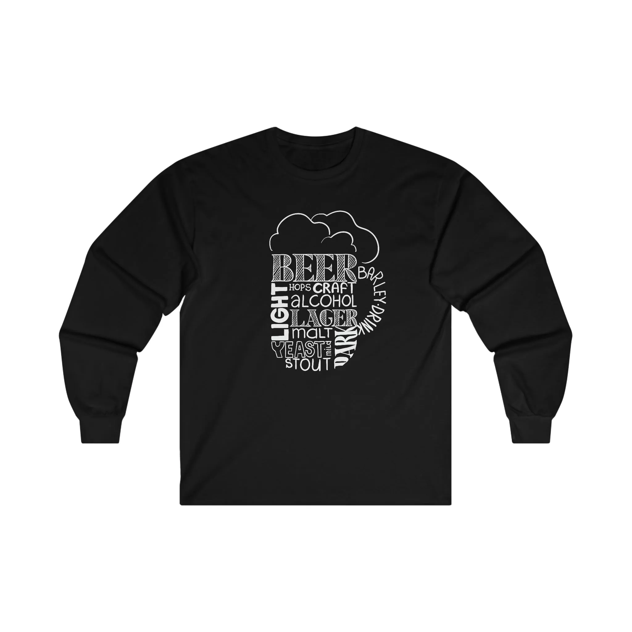 Beer Mug Of Words Long Sleeve Tee