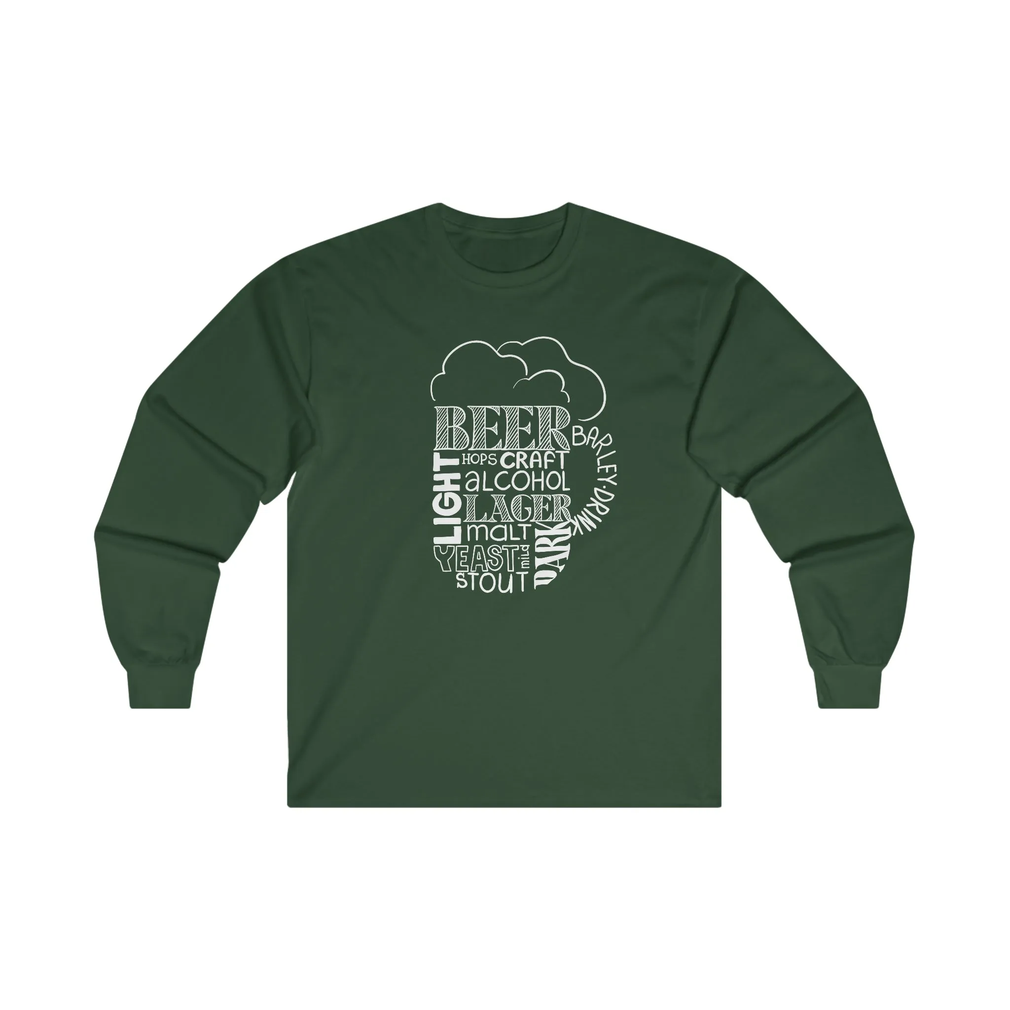 Beer Mug Of Words Long Sleeve Tee