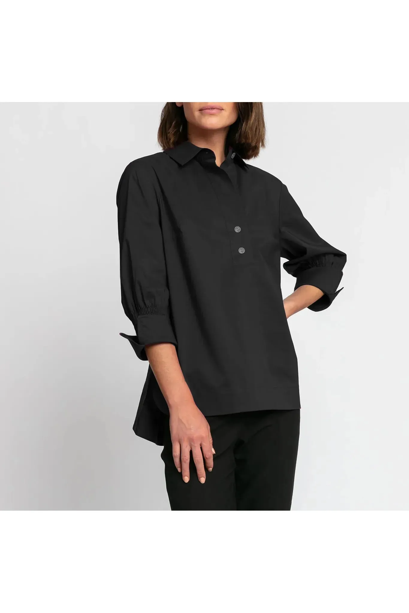 Black 3/4 Sleeve Shirt