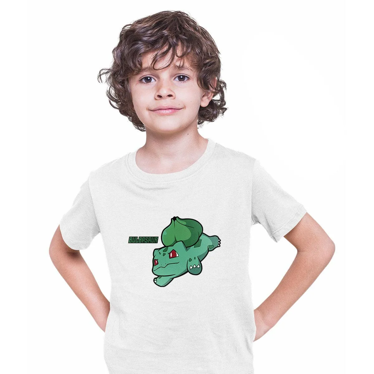 Bulbasaur Pokemon Go Kids T-Shirt Printed Manga Japan Birthday Gift Boys Top T-shirt for Kids