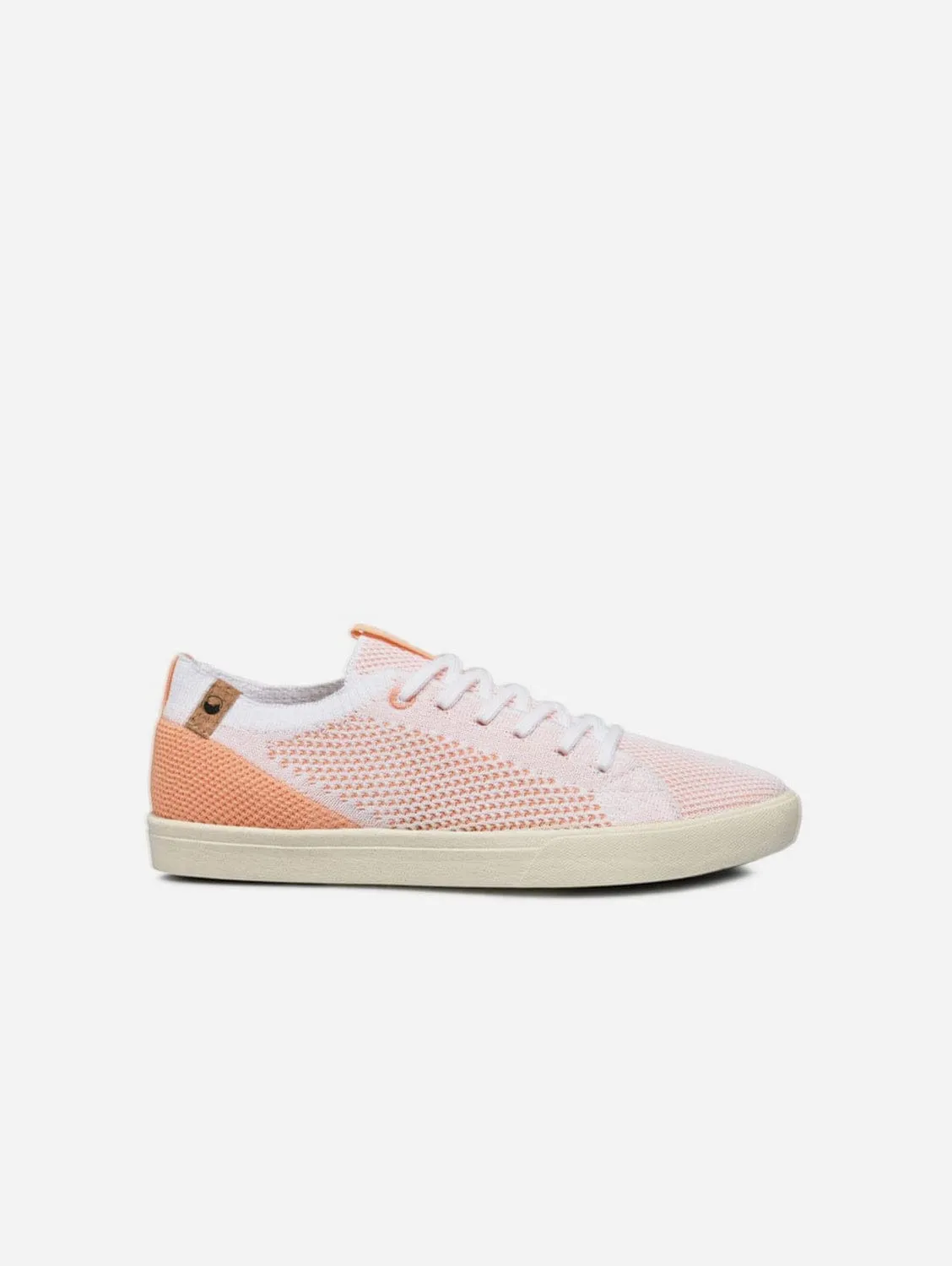 Cannon Knit II Women's Recycled PET Sneakers | White Peach