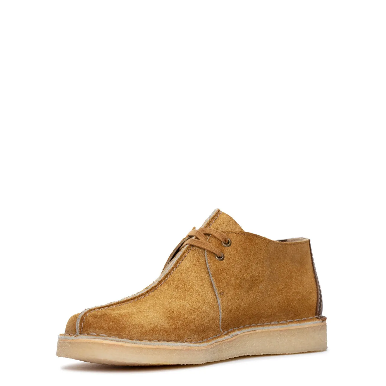 Clark Originals Desert Trek Shoes Oak Hairy Suede