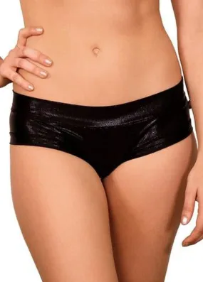 Cleo the Hurricane Hot Pants - Metallic Black