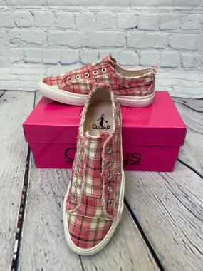 Corkys Babalu Pink Plaid Sneaker