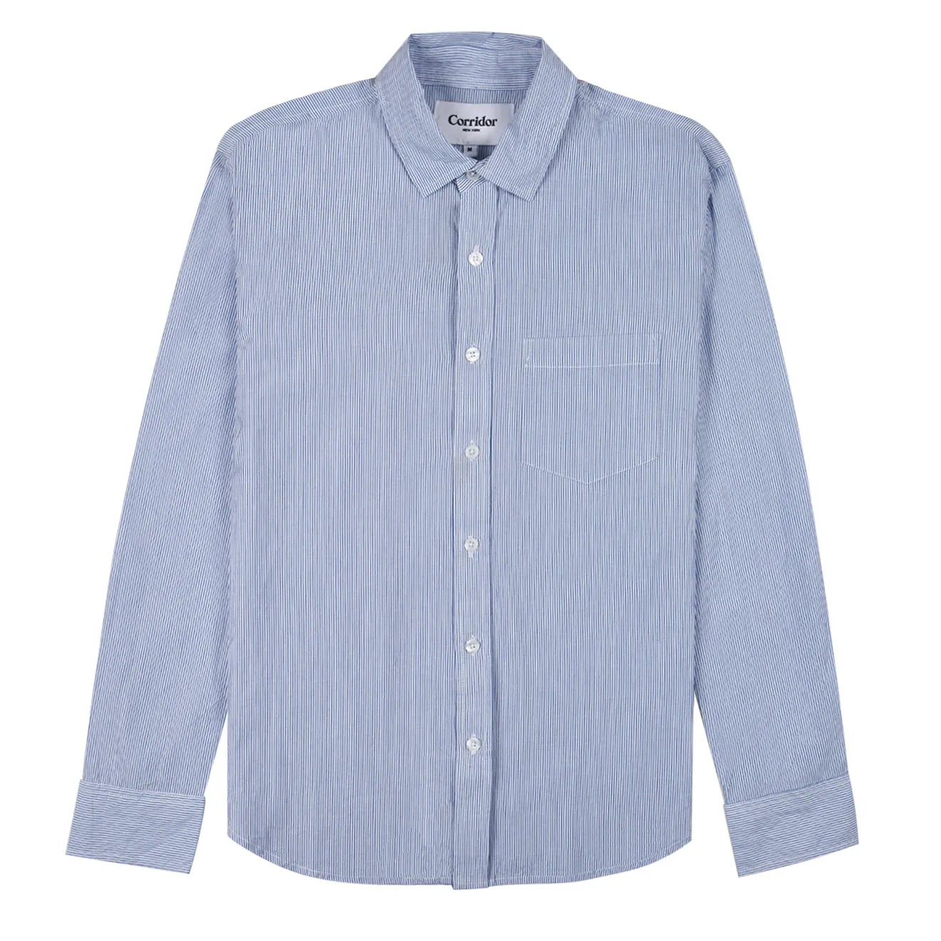 Corridor Mini Stripe L/S Shirt Blue