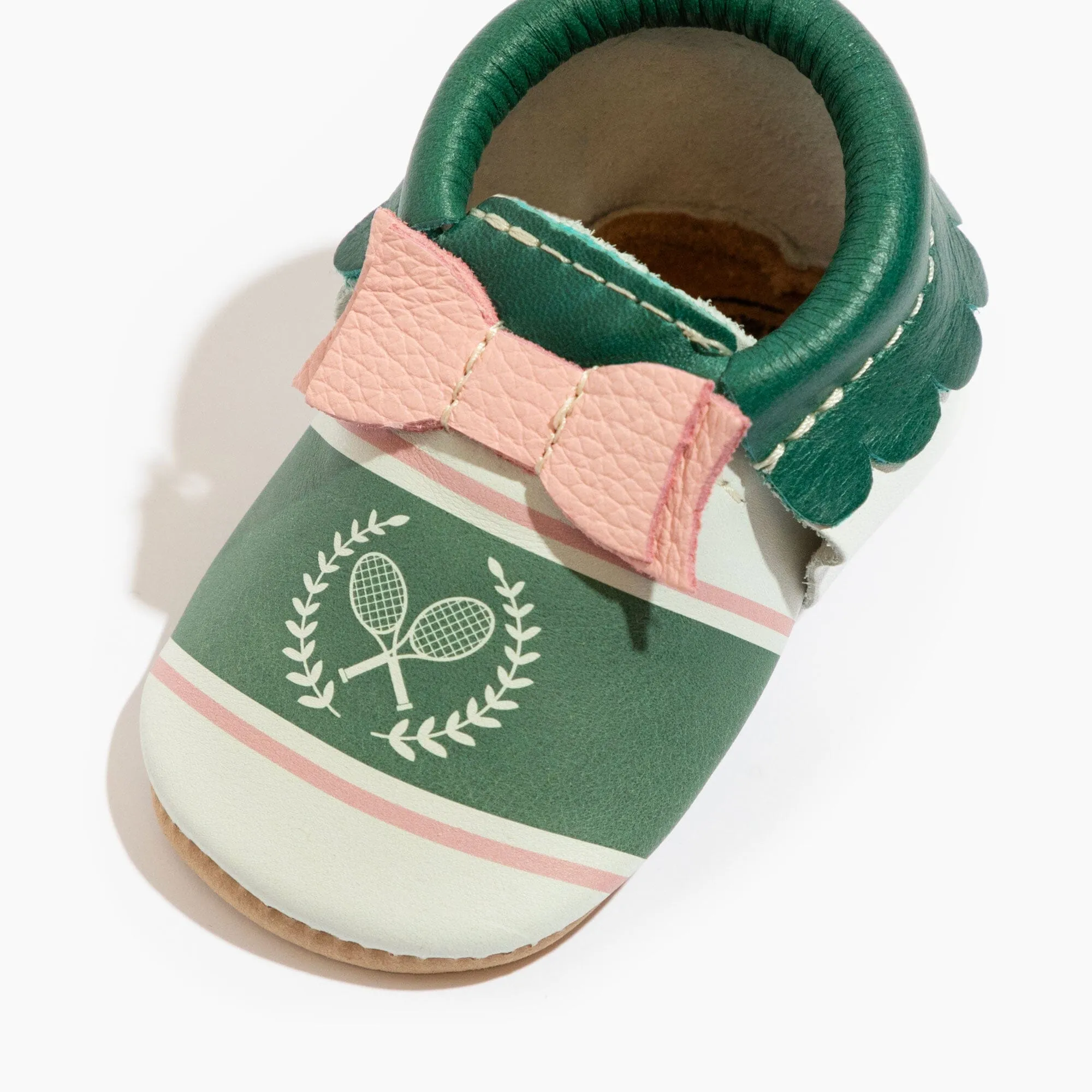 Country Club Bow Baby Shoe