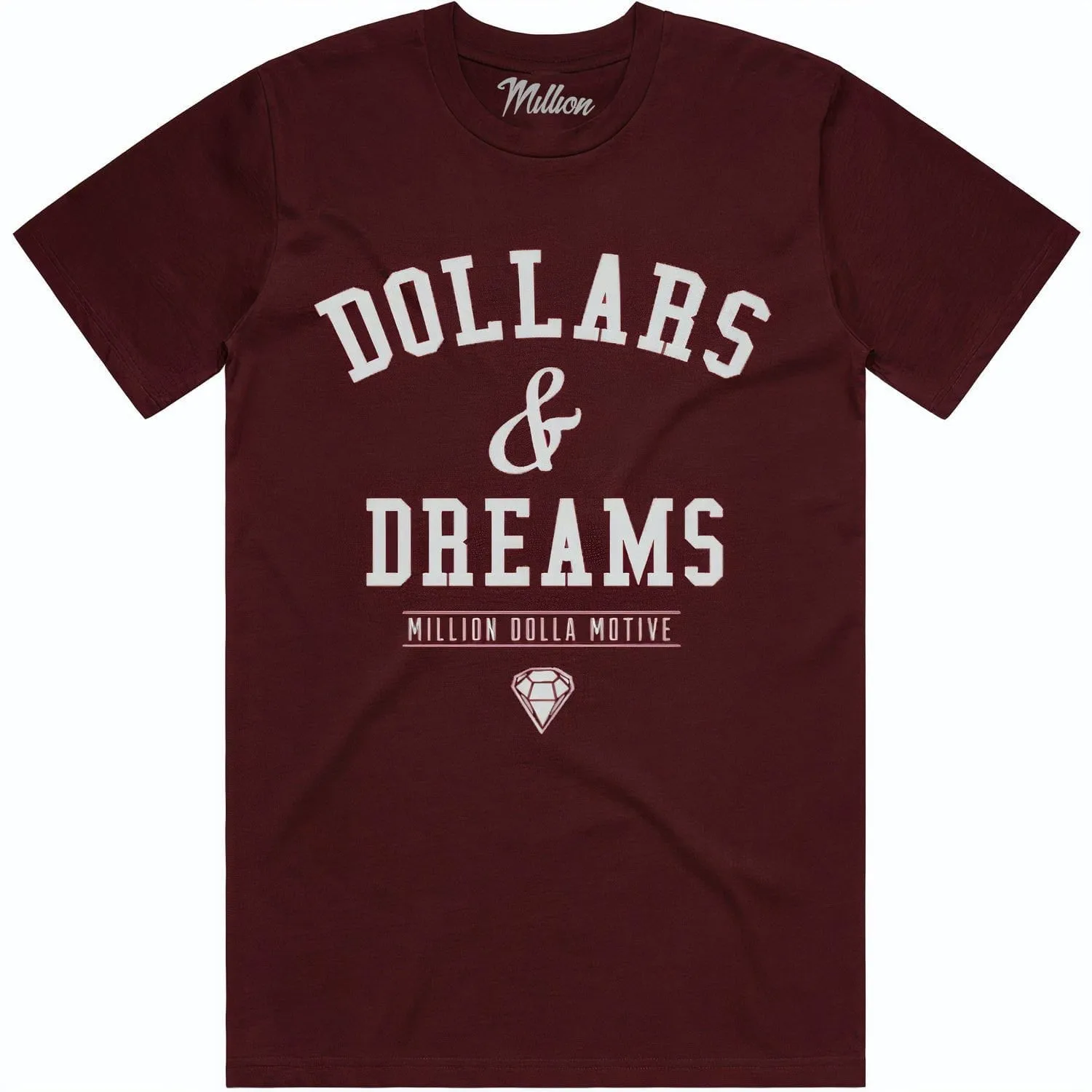 DOLLARS AND DREAMS : Maroon Sneaker Tees Shirt