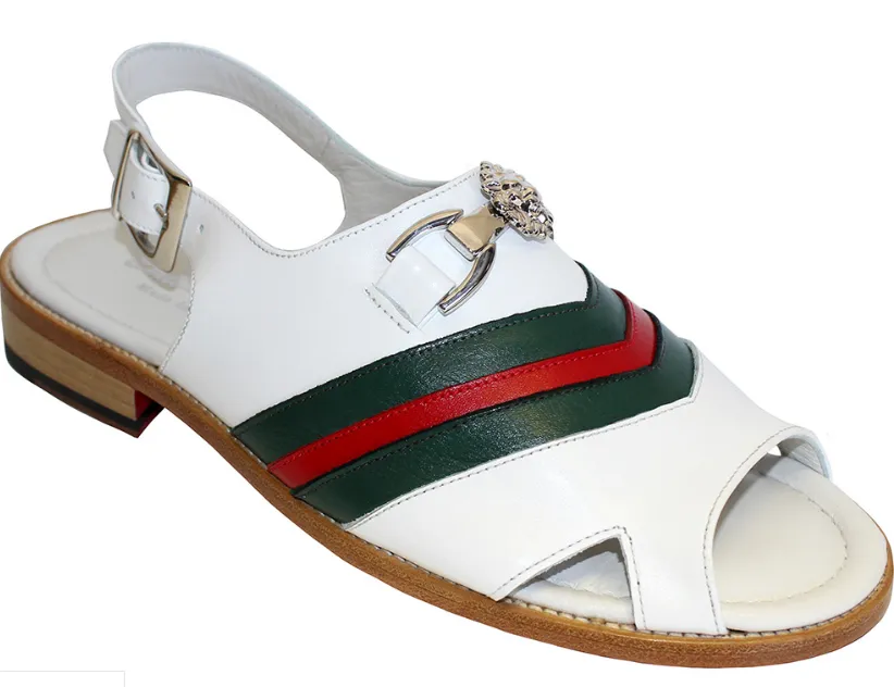 Emilio Franco Couture EF113 Sandals Black / Red / Green