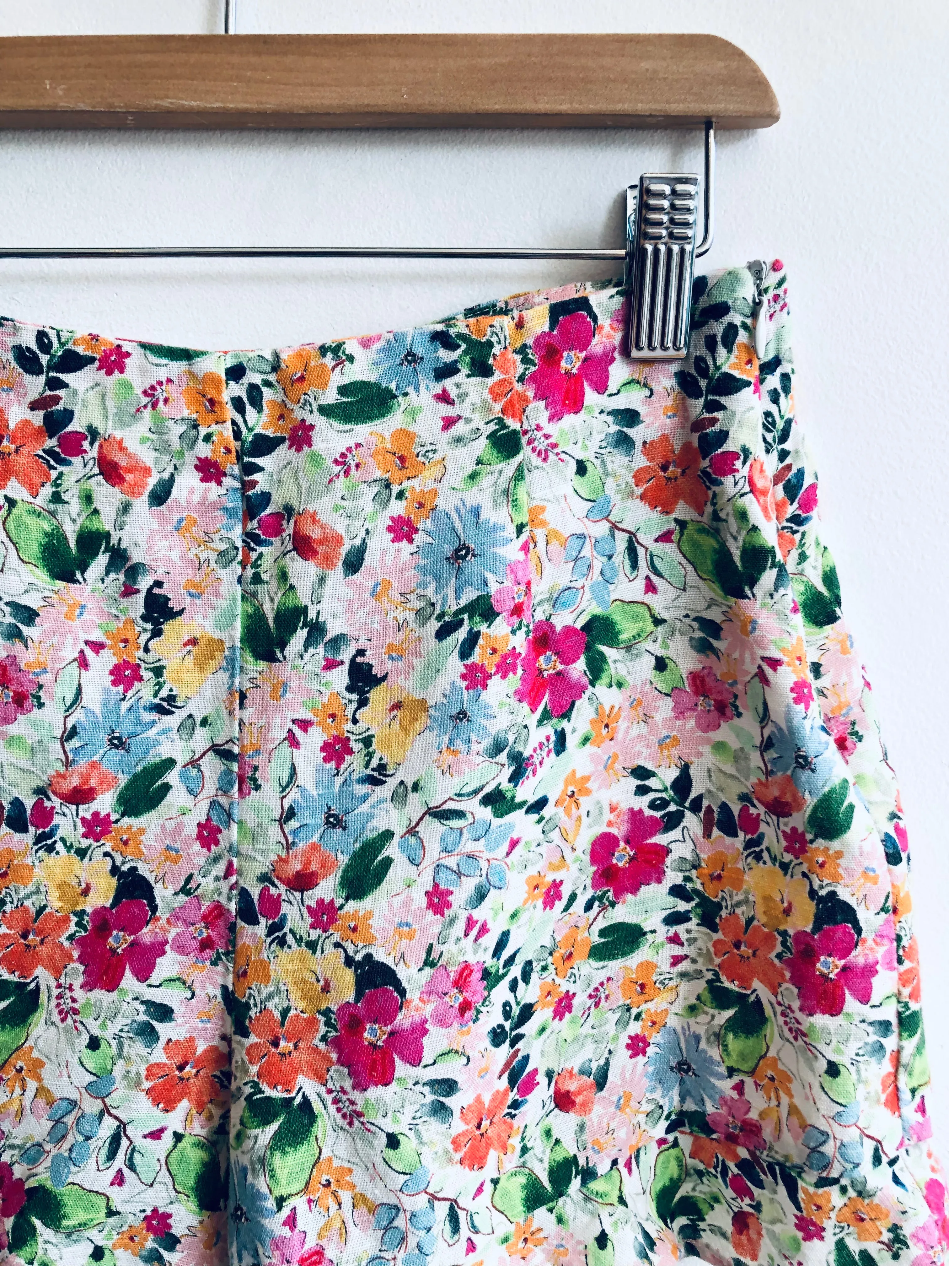 Floral Linen Shorts // 11-12Y