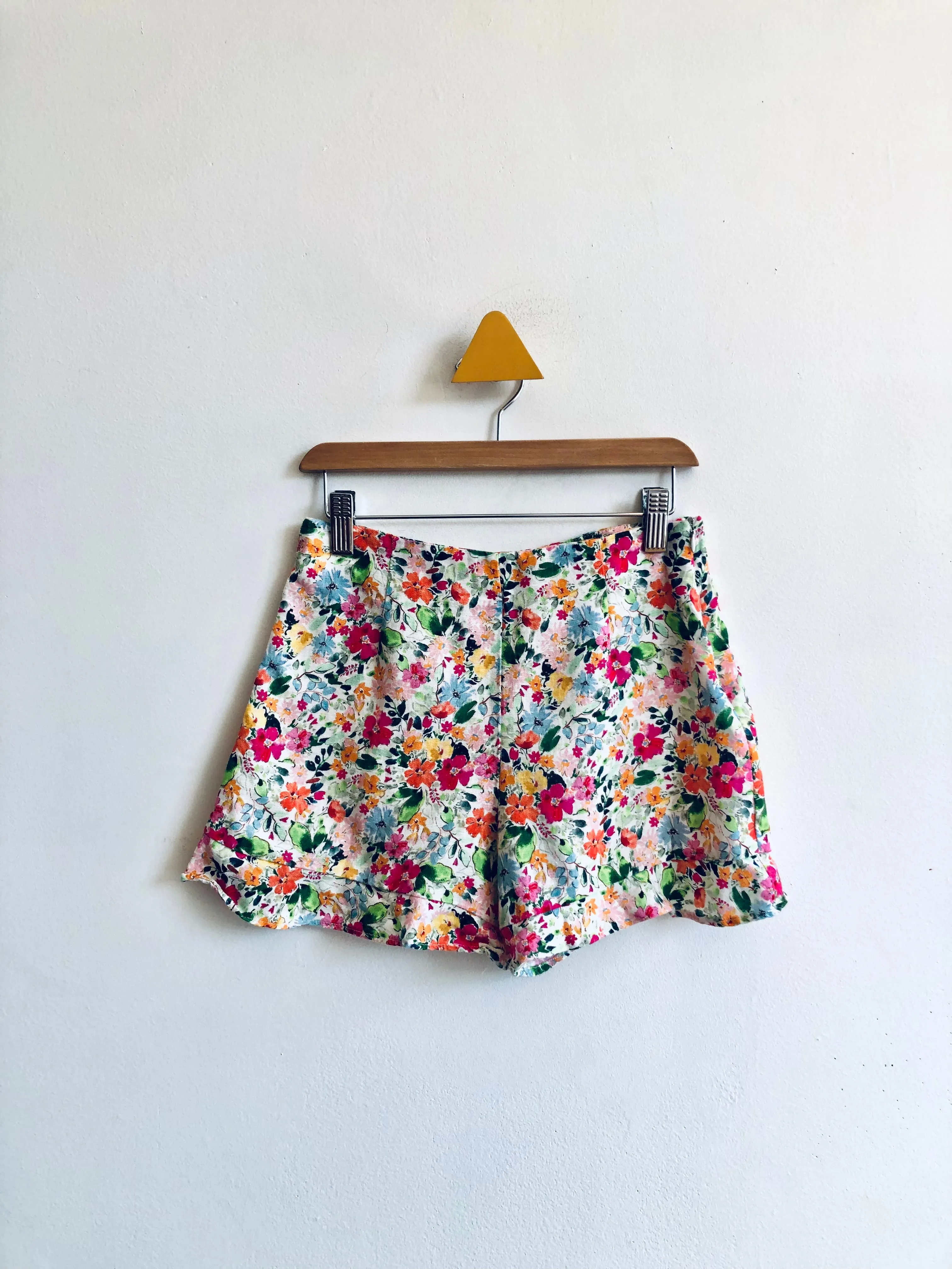 Floral Linen Shorts // 11-12Y