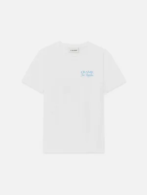 FRAME LA Logo Tee -- White