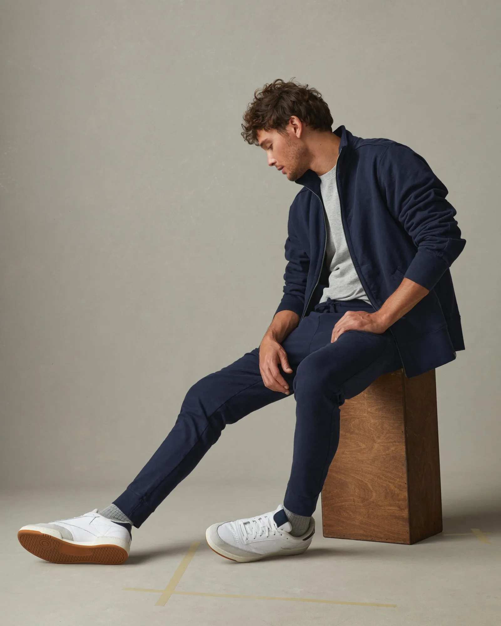 French Terry Jogger - Oxford Blue