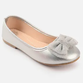 Girls Pumps 1288-SILVER