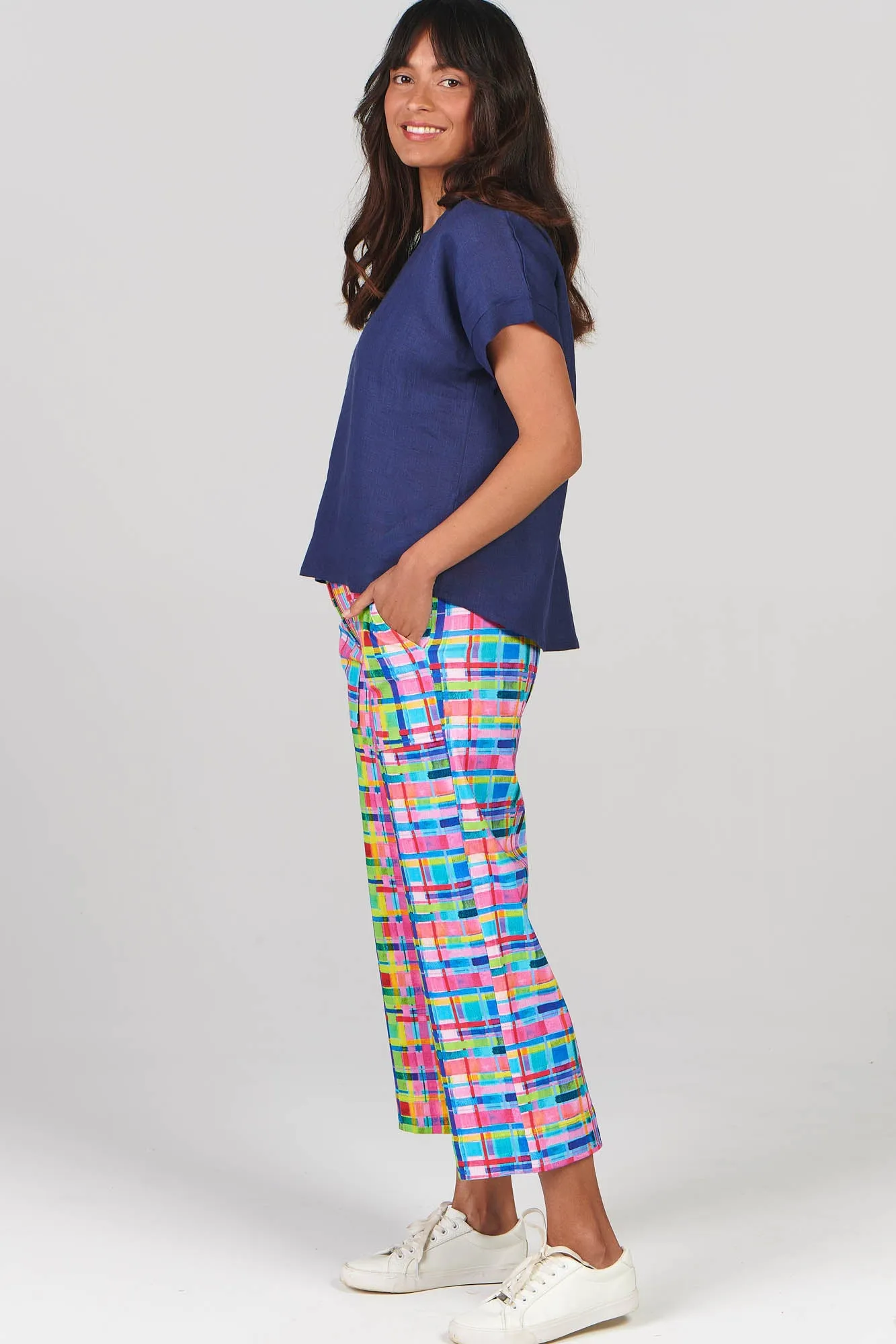 Hudson Jeans Rainbow Gingham