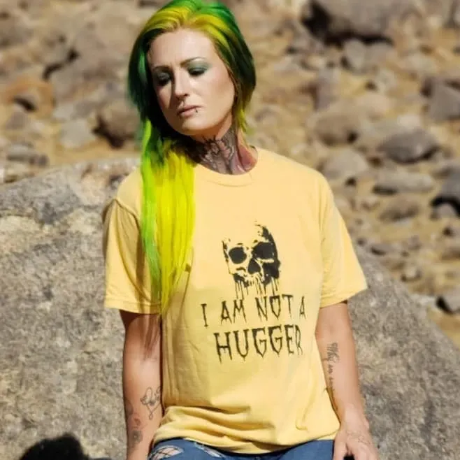 I Am Not A Hugger Skull