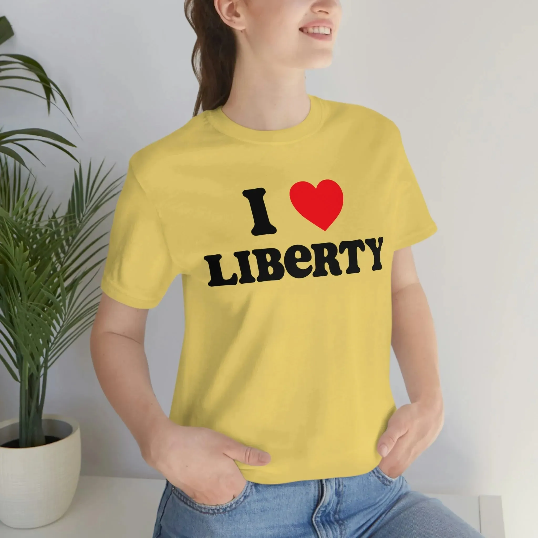 I Heart Liberty Unisex Jersey Short Sleeve Tee