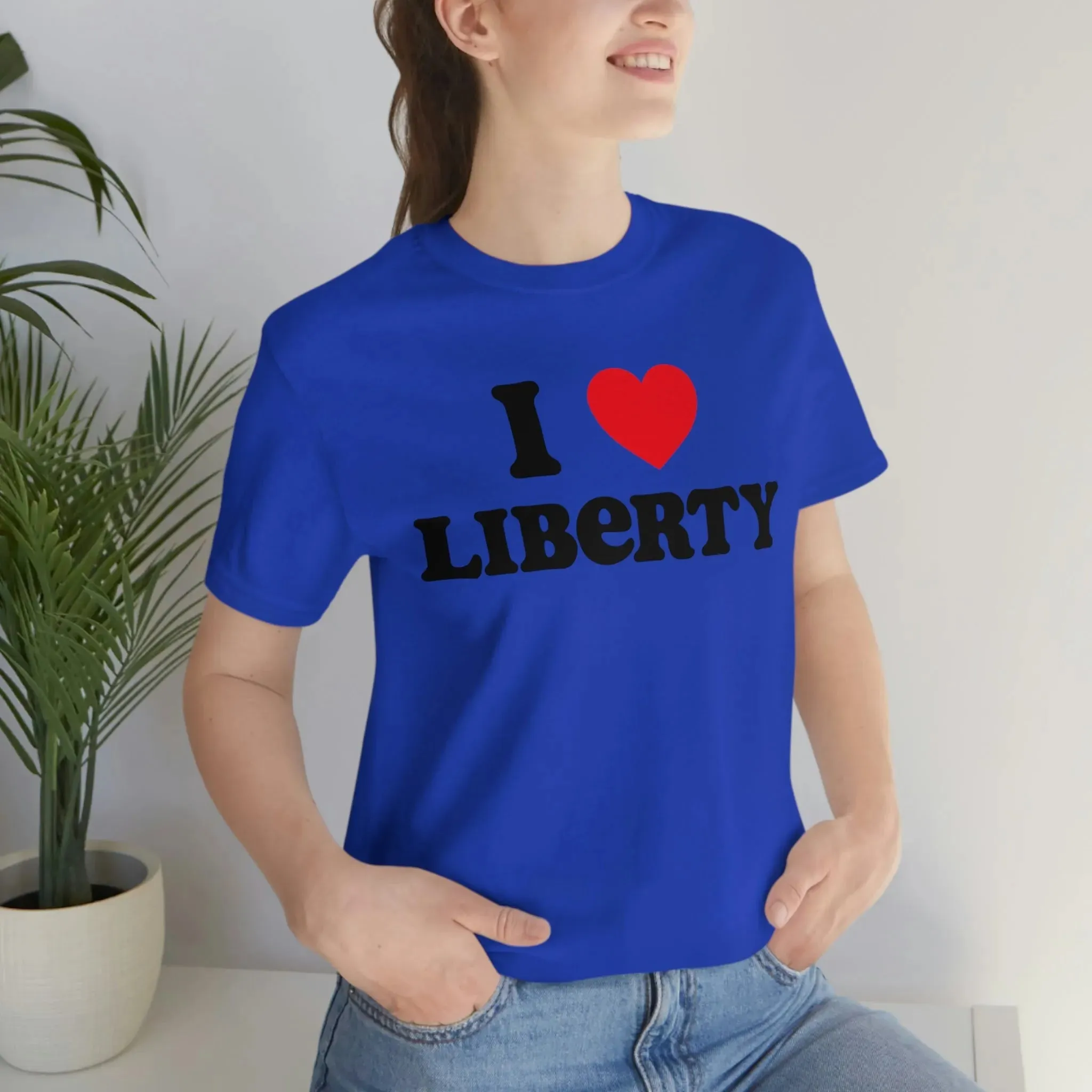 I Heart Liberty Unisex Jersey Short Sleeve Tee