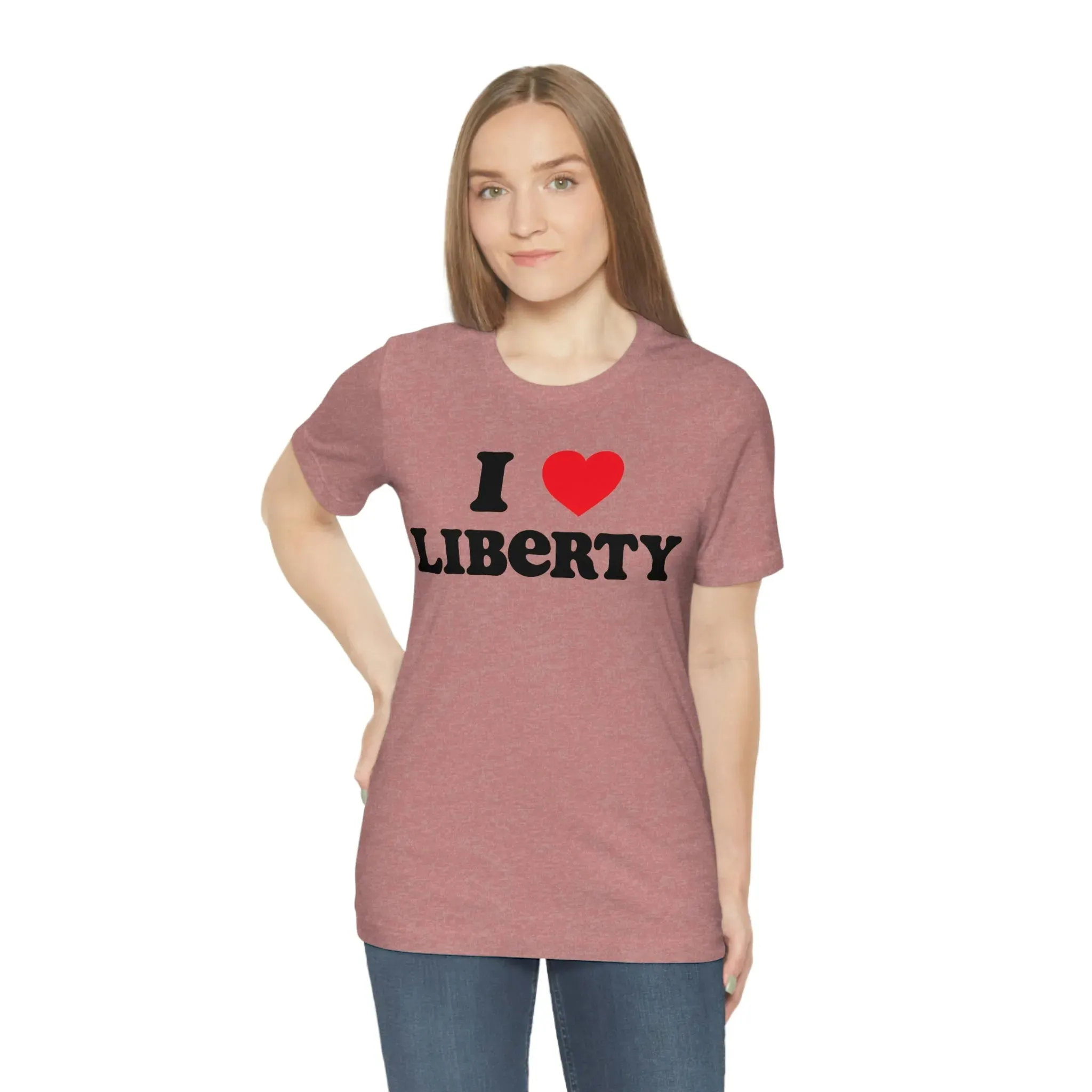 I Heart Liberty Unisex Jersey Short Sleeve Tee