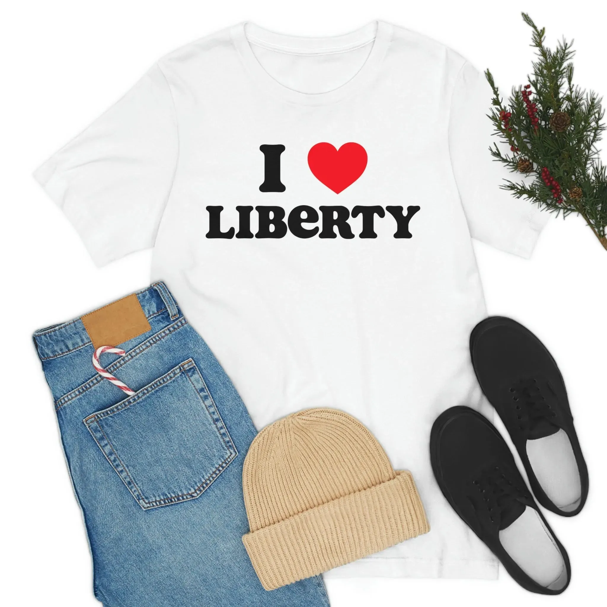 I Heart Liberty Unisex Jersey Short Sleeve Tee