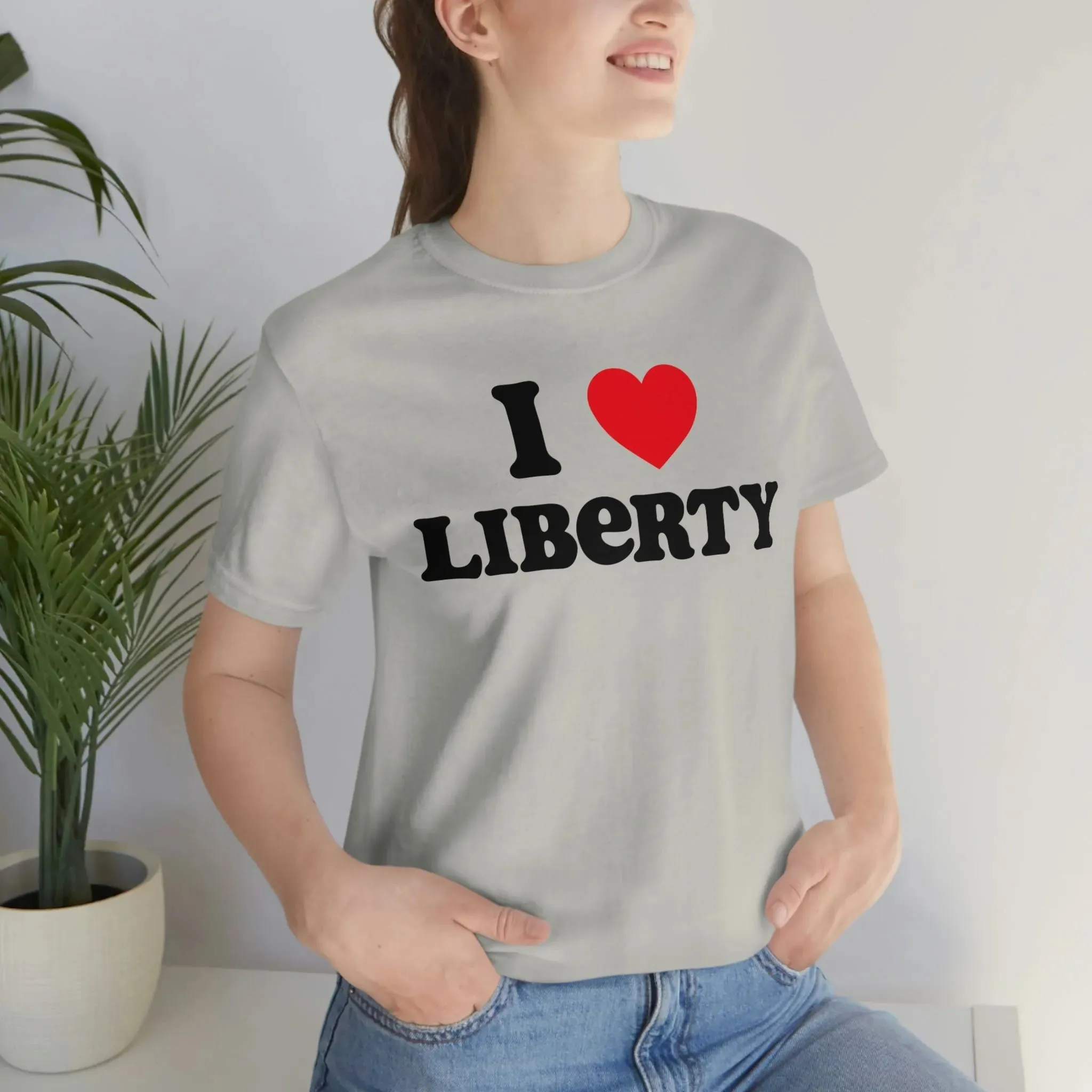 I Heart Liberty Unisex Jersey Short Sleeve Tee