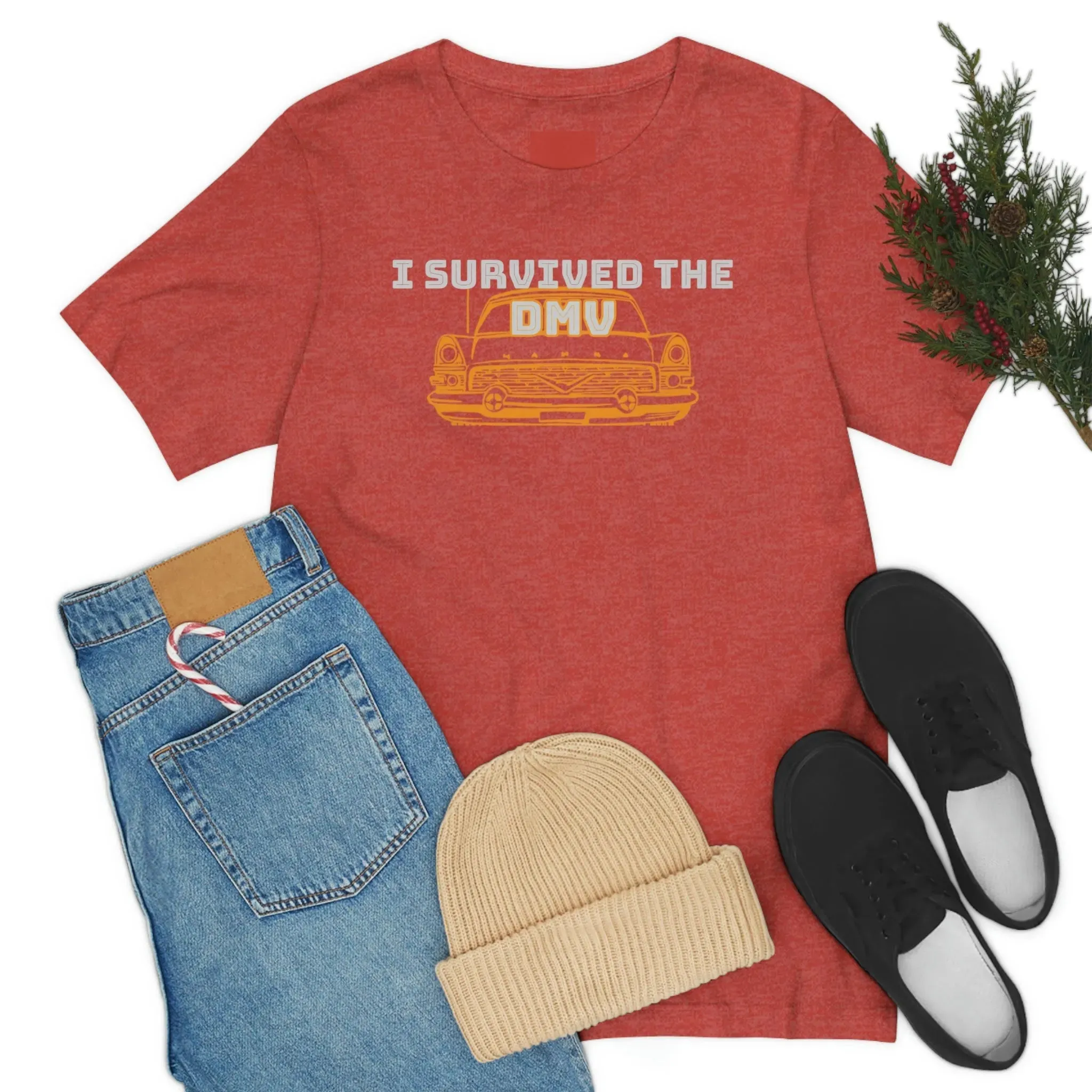 I Survived The DMV Unisex Jersey Short Sleeve Tee