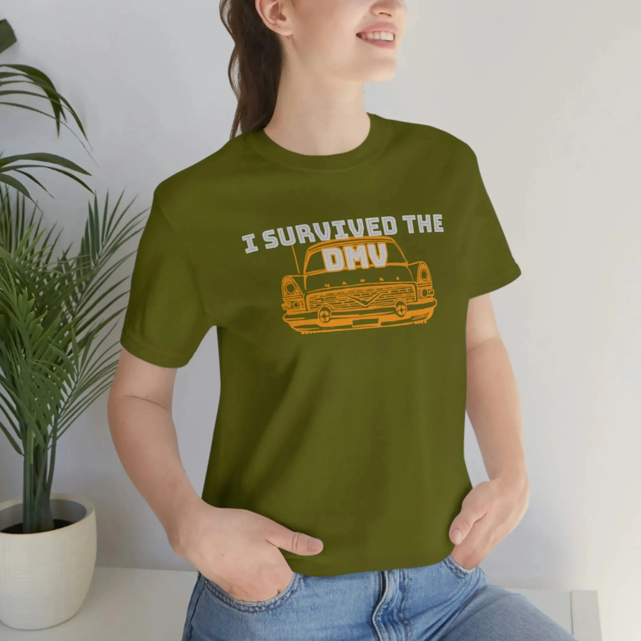 I Survived The DMV Unisex Jersey Short Sleeve Tee