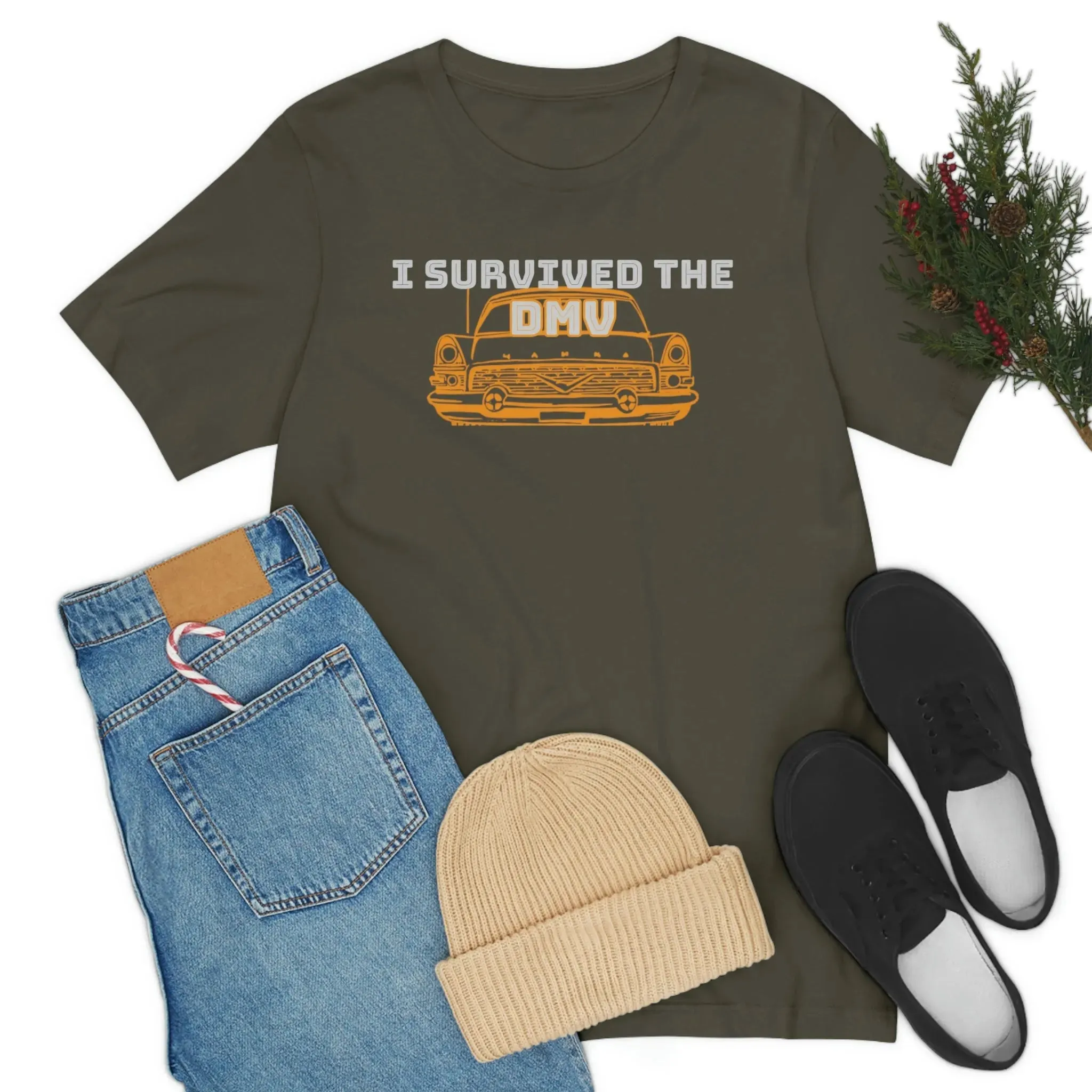 I Survived The DMV Unisex Jersey Short Sleeve Tee