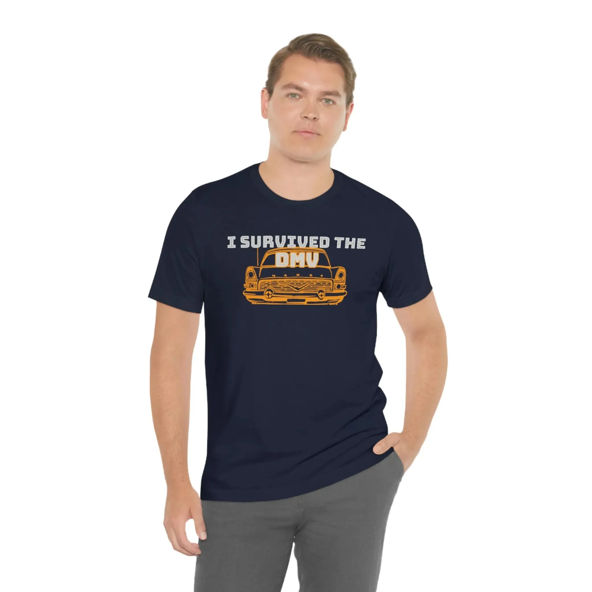 I Survived The DMV Unisex Jersey Short Sleeve Tee