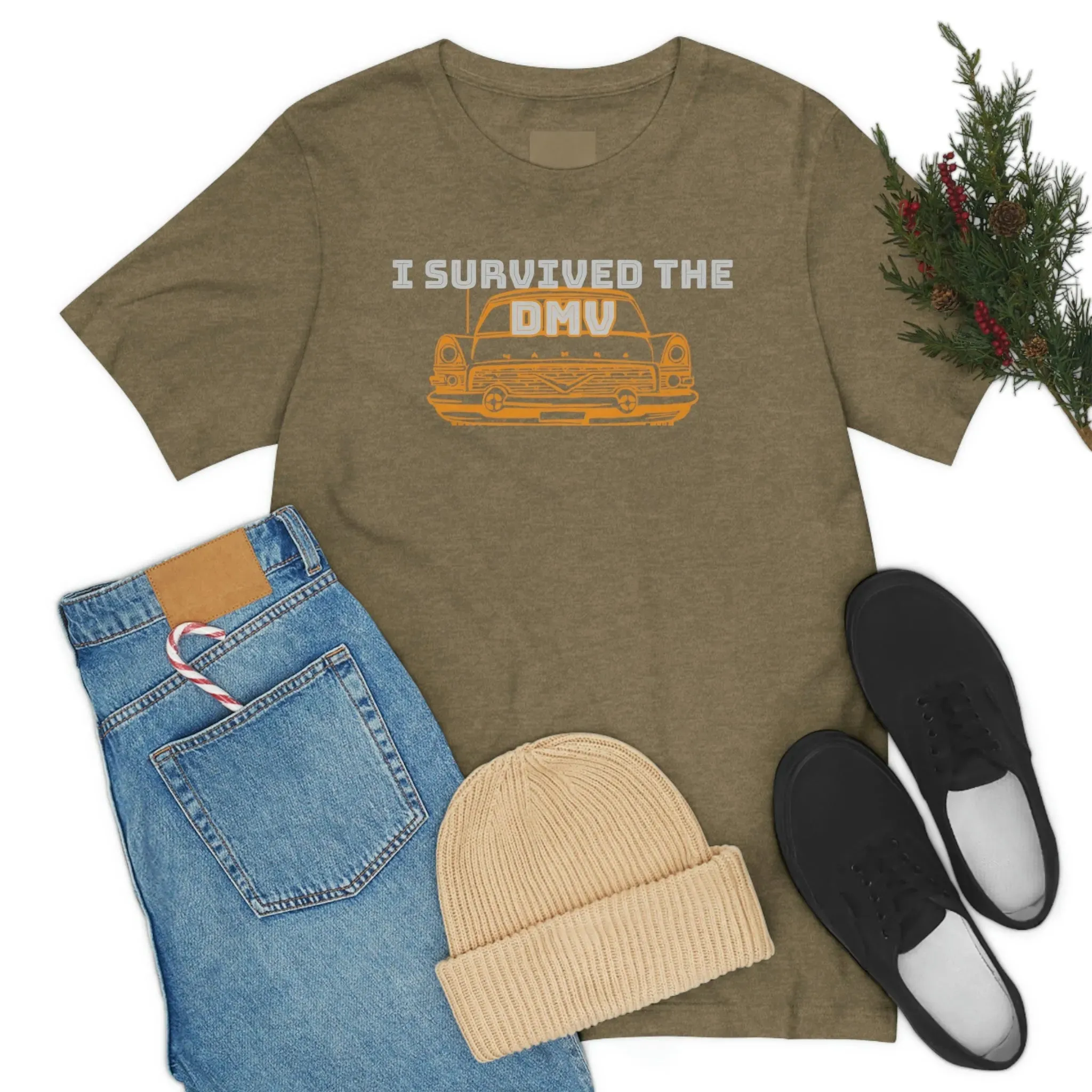 I Survived The DMV Unisex Jersey Short Sleeve Tee