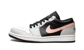 JORDAN 1 LOW BLACK GREY PINK