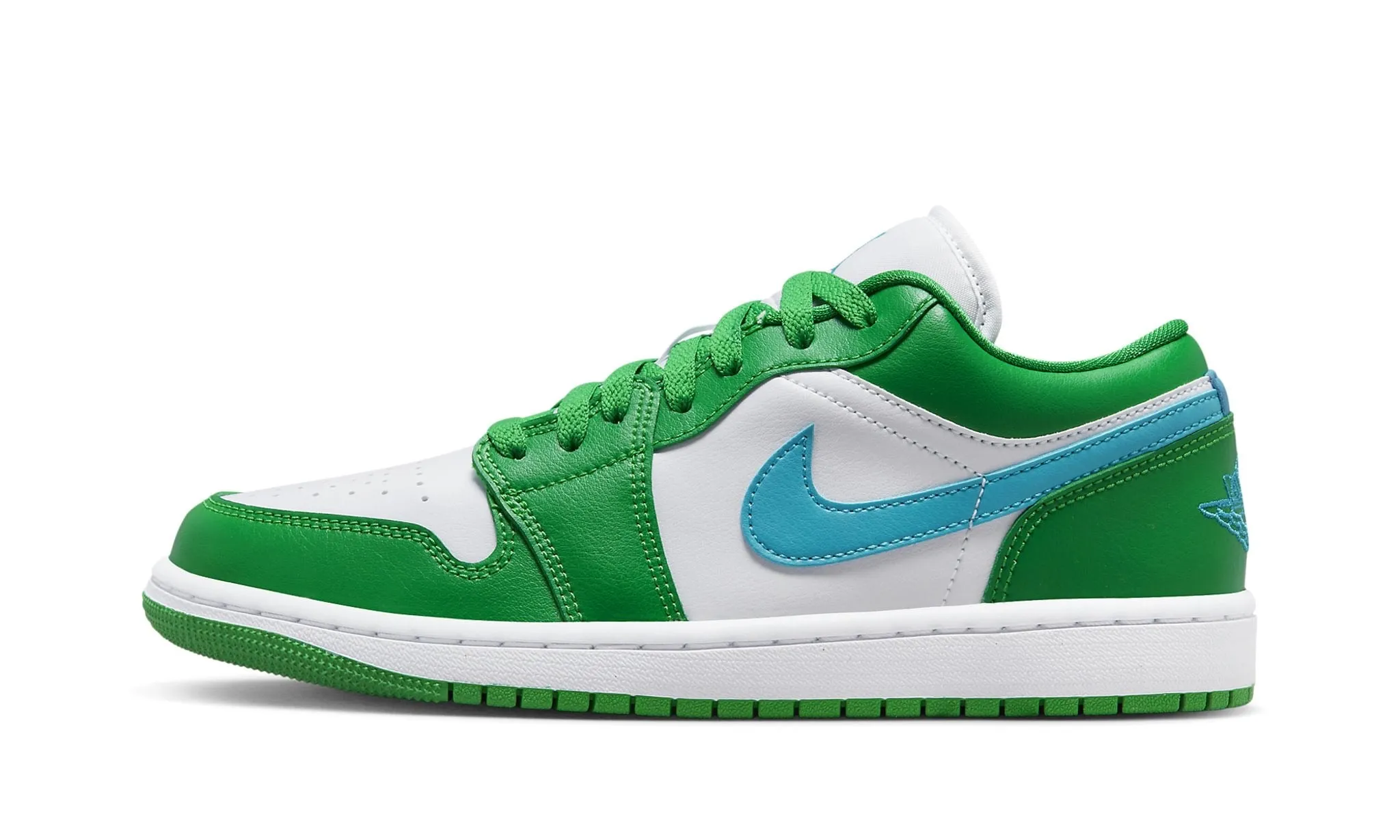 JORDAN 1 LOW LUCKY GREEN AQUATONE (W)