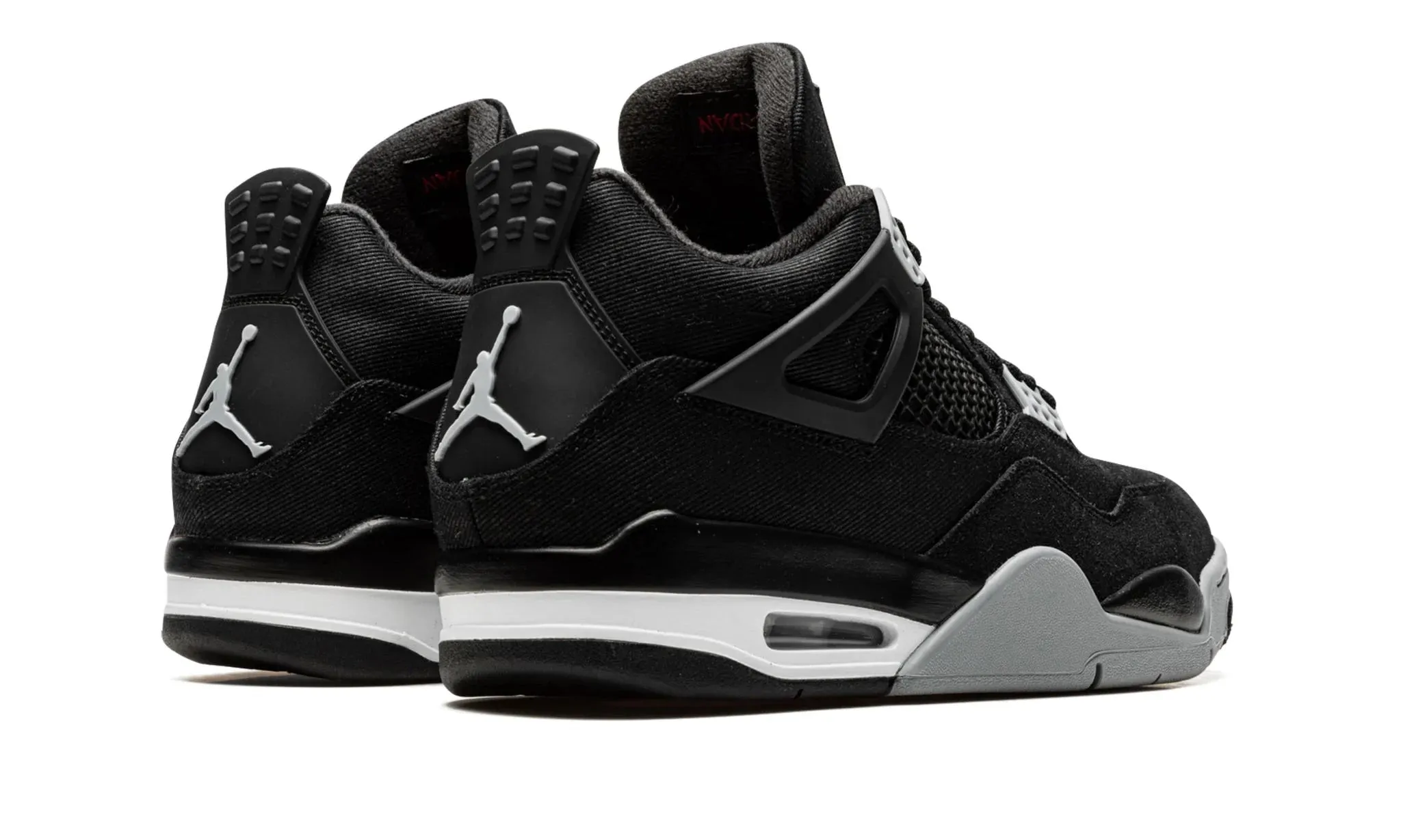 JORDAN 4 RETRO BLACK CANVAS