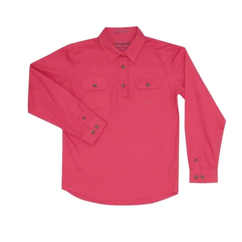 Just Country Girls Kenzie Half Button Workshirt