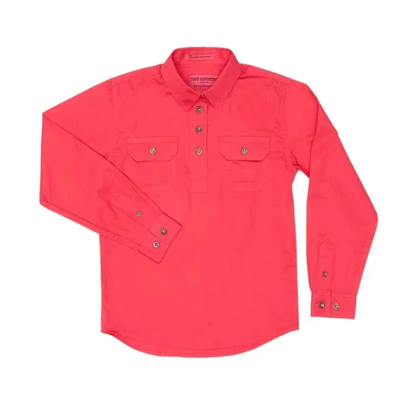 Just Country Girls Kenzie Half Button Workshirt