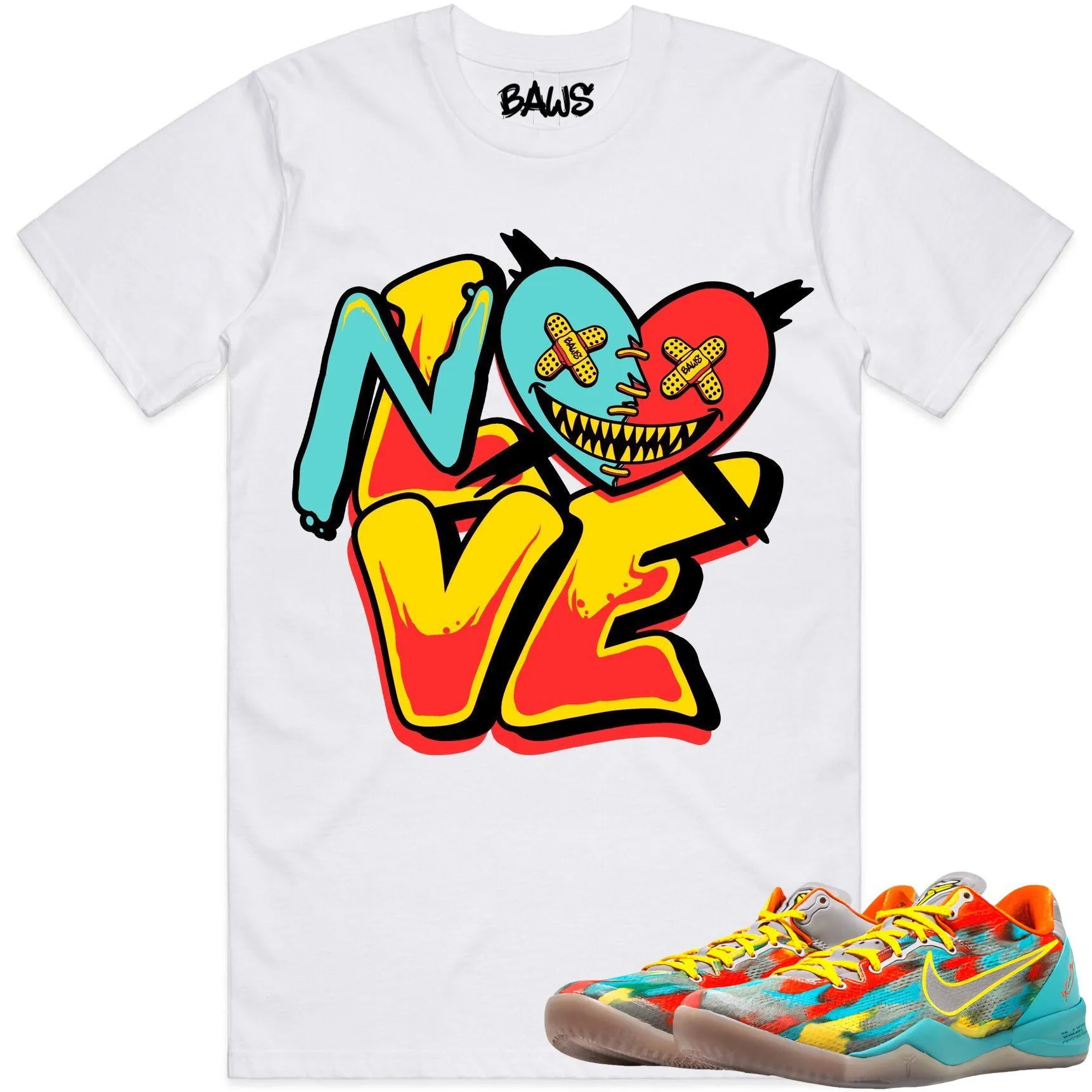 Kobe 8 Venice 8s Shirts to Match - VENICE NO LOVE BAWS