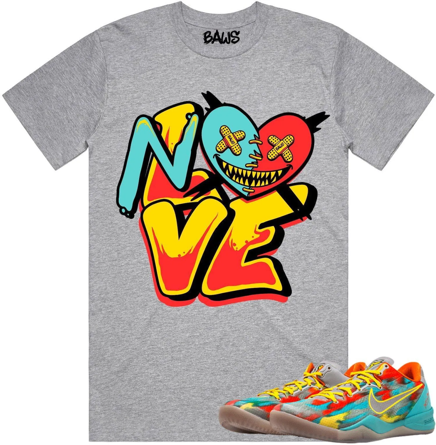 Kobe 8 Venice 8s Shirts to Match - VENICE NO LOVE BAWS